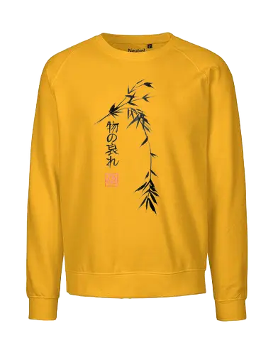 mono no aware - bamboo, sumie, kanji, japan - Fairtrade Sweatshirt