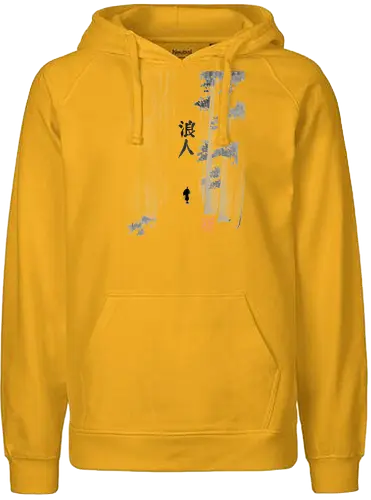 ronin - ronin, sumie, japan, samurai - Fairtrade Hoodie