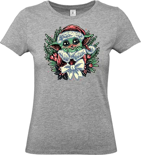 Christmas in the Galaxy - Movie, film, sci-fi, science fiction, galaxy, cute, Christmas, Holidays, Santa Claus, Space Opera - Standard T-Shirt (Women)