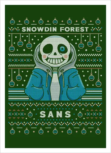 Snowdin Forest Ugly Sweater