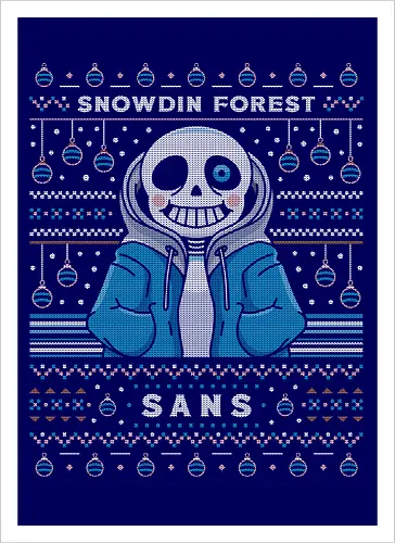 Snowdin Forest Ugly Sweater