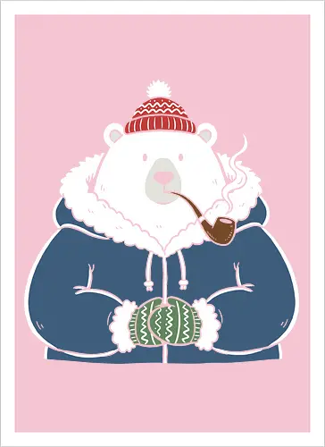 Polar Bear's Winter Smoke