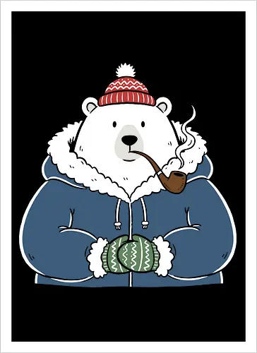 Polar Bear's Winter Smoke