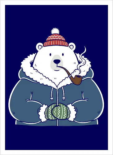 Polar Bear's Winter Smoke