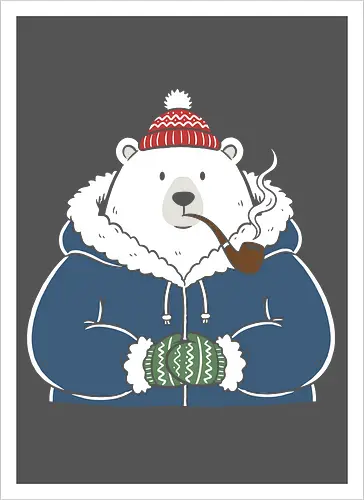 Polar Bear's Winter Smoke