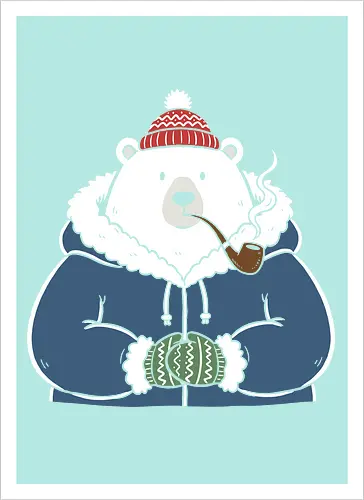 Polar Bear's Winter Smoke