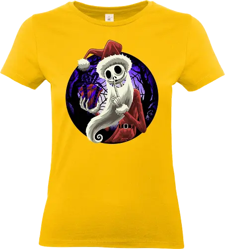 Nightmare Santa - The Nightmare Before Christmas, Jack Skellington, Santa - Standard T-Shirt (Women)