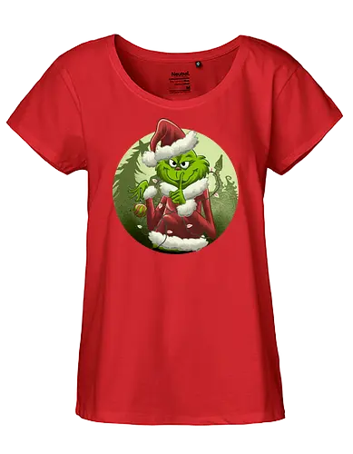 Christmas Stealer - The Grinch, Christmas - Fairtrade Girl Shirt