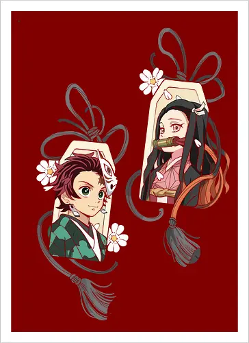 Kamado Siblings Omamori Charms