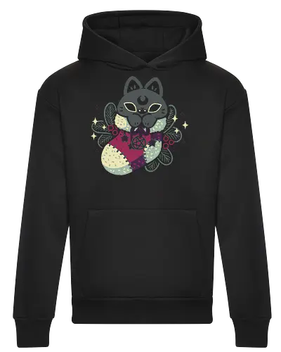 Gothic Cat Christmas Stocking