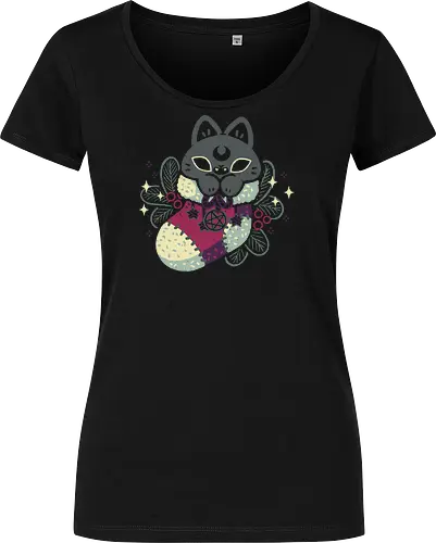 Gothic Cat Christmas Stocking