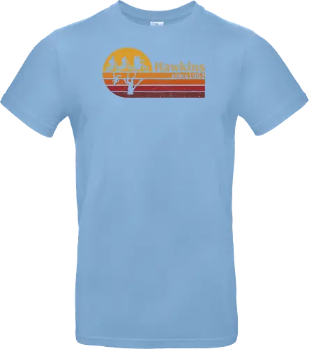 Hawkins vintage - vintage, retro, series, hawkins, Strange, 80s, 90s - Standard T-Shirt