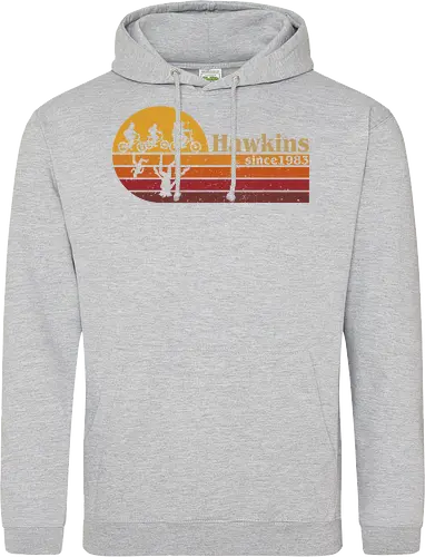 Hawkins vintage - vintage, retro, series, hawkins, Strange, 80s, 90s - Standard Hoodie