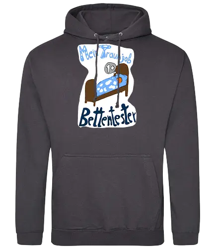 Traumjob Bettentester, mit weißem Hintergrund - Schlafen, Müde, Bett, Job - Standard Hoodie