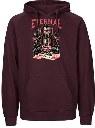 Eternal Thirst - Movie, film, novel, horror, monster, creature, characters, vampire - Fairtrade Hoodie