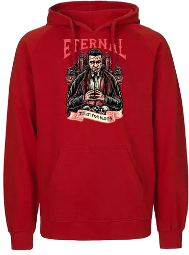 Eternal Thirst - Movie, film, novel, horror, monster, creature, characters, vampire - Fairtrade Hoodie