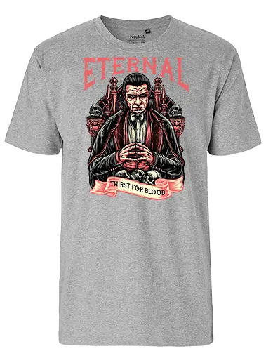 Eternal Thirst - Movie, film, novel, horror, monster, creature, characters, vampire - Fairtrade T-Shirt