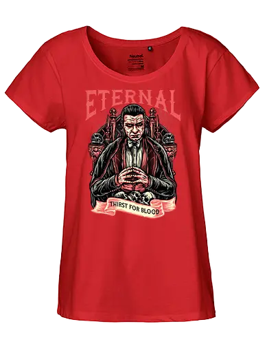 Eternal Thirst - Movie, film, novel, horror, monster, creature, characters, vampire - Fairtrade Girl Shirt