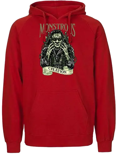 Monstrous Creation - Movie, film, novel, horror, monster, creature, characters, monsters - Fairtrade Hoodie