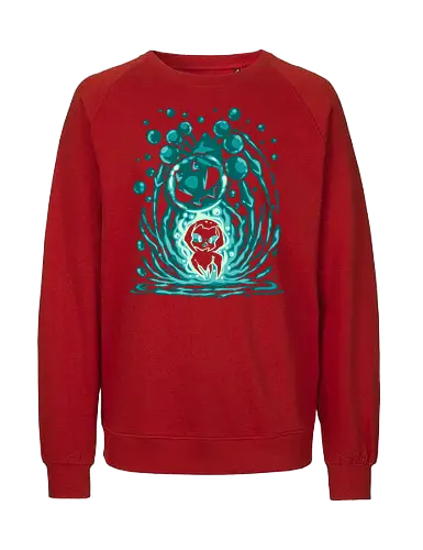 The Water Spider Within - water, spider, game, video game, silhouette, gaming, monster, Wasser, Spinne, Spiel, Videospiel - Fairtrade Sweatshirt