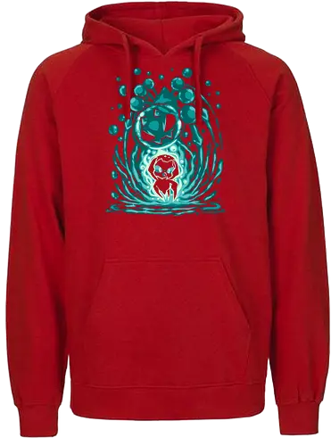 The Water Spider Within - water, spider, game, video game, silhouette, gaming, monster, Wasser, Spinne, Spiel, Videospiel - Fairtrade Hoodie