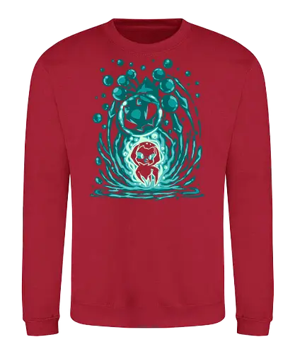The Water Spider Within - water, spider, game, video game, silhouette, gaming, monster, Wasser, Spinne, Spiel, Videospiel - Sweatshirt