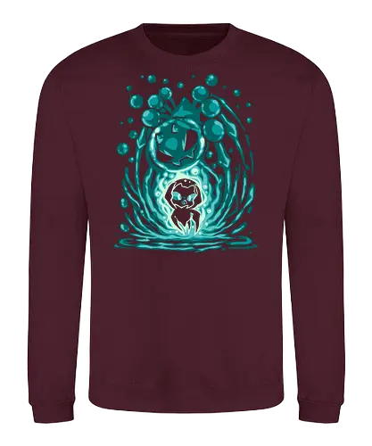 The Water Spider Within - water, spider, game, video game, silhouette, gaming, monster, Wasser, Spinne, Spiel, Videospiel - Sweatshirt