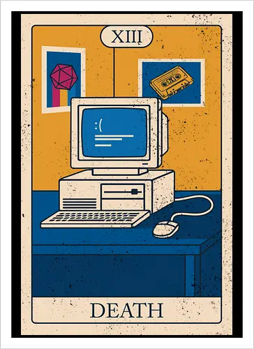 Retro Tech Tarot - Death Card