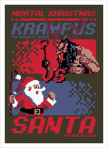 Christmas Fight - Pixel Santa vs Krampus