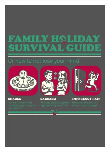 Family Holiday Survival Guide - Ironic Sarcasm Gift