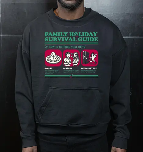 Family Holiday Survival Guide - Ironic Sarcasm Gift