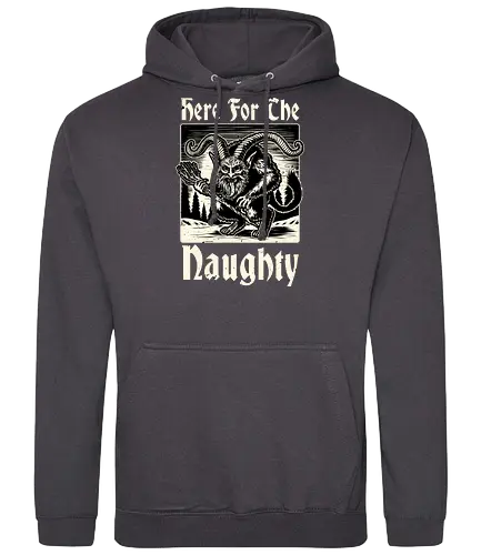 Naughty Krampus Christmas  - Ugly Sweater, Holiday, Christmas, Merry Christmas, Ugly Christmas Sweater, demon, devil, ritual, pact, krampus, santa claus, Christmas Vacation, Christmas Eve, Christmas Sweater, Gifts, Gift, fun, funny, pun, joke - Standard Hoodie