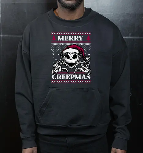 Ugly Sweater Creepy Christmas Skeleton 