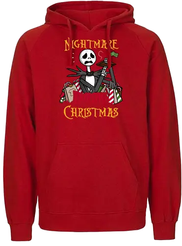 Christmas Nightmare! - the-nightmare-before-christmas, nightmare-before-christmas, xmas, christmas, shopping, stress, funny, tim-burton - Fairtrade Hoodie