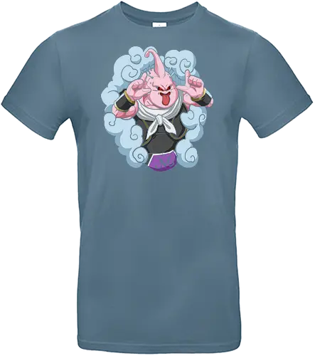  Majin Buu's Mischief - Majin Buu, Super Buu, Dragon Ball Z, DBZ, anime, manga, villain, fan art, t-shirt design, art print, cool anime villain, geek art, stylish, pink, chaos, taunt, Evil Buu. - Standard T-Shirt