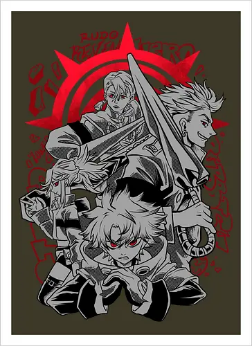 cleaner squad  - anime, manga, gachiakuta, art, cool, cleaner, hiphop, punk, japanese, japan art - Artprint