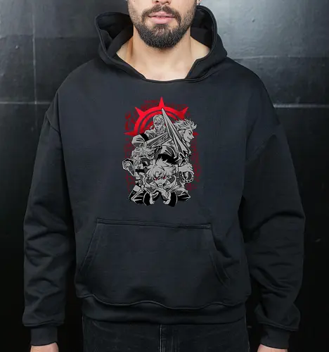 cleaner squad  - anime, manga, gachiakuta, art, cool, cleaner, hiphop, punk, japanese, japan art - Cropped Hoodie