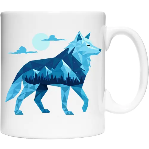 Geometric Arctic Wolf