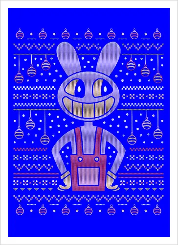 Jax Purple Rabbit Ugly Sweater