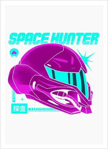 Space Hunter Neon Helmet
