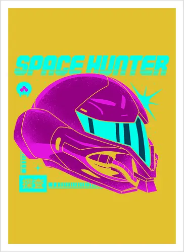 Space Hunter Neon Helmet