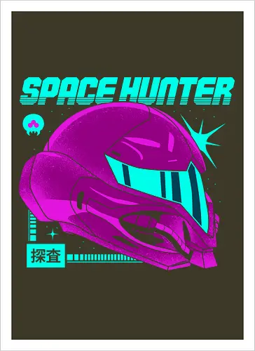 Space Hunter Neon Helmet