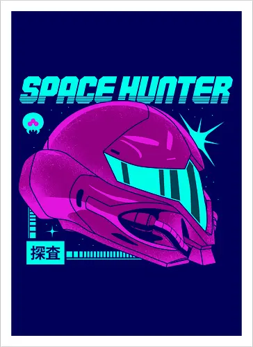 Space Hunter Neon Helmet