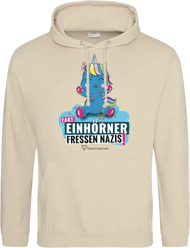 Einhorn - schwarz - Standard Hoodie