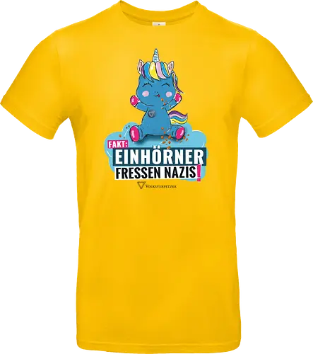 Einhorn - schwarz - Standard T-Shirt