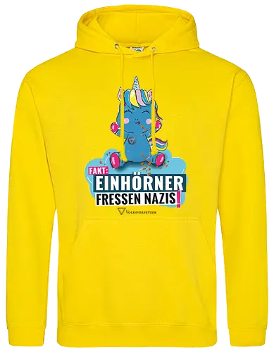 Einhorn - schwarz - Standard Hoodie