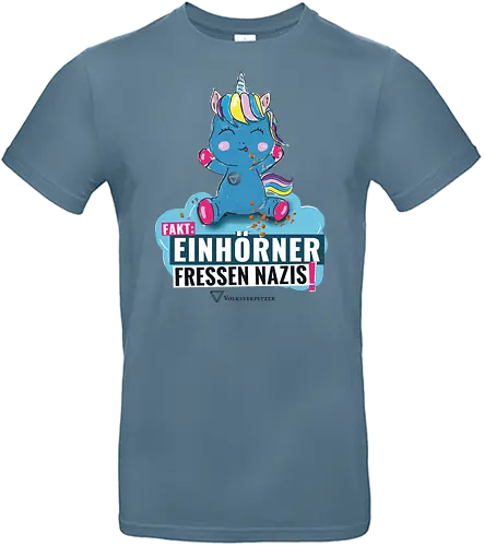 Einhorn - schwarz - Standard T-Shirt
