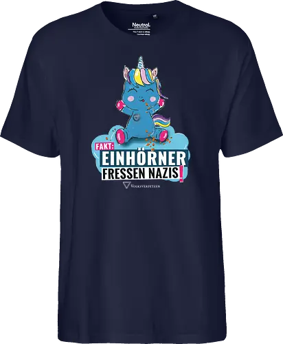 Einhorn - weiß - Fairtrade T-Shirt