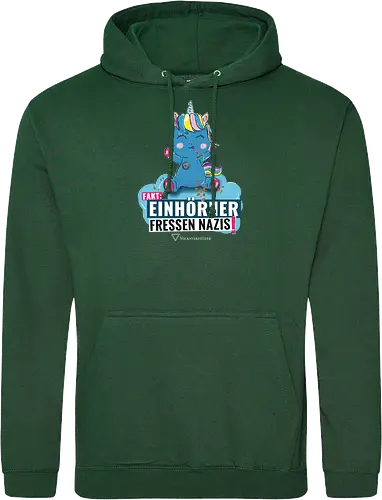 Einhorn - weiß - Standard Hoodie