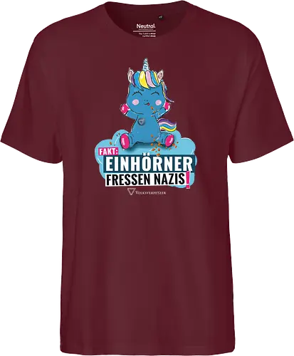 Einhorn - weiß - Fairtrade T-Shirt
